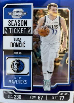 2023 Contenders Optic #43 Season Ticket - Blue /99