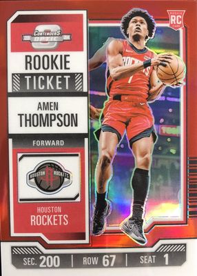2023 Contenders Optic #8 Rookie Ticket - Red