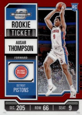 2023 Contenders Optic #9 Rookie Ticket - Red