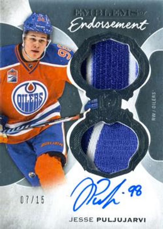 2016 Upper Deck The Cup #EE-JP Emblems of Endorsements Auto Patch /15