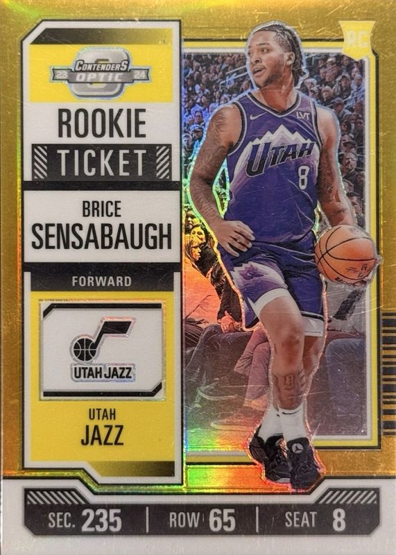 2023 Contenders Optic #1 Rookie Ticket - Gold /10