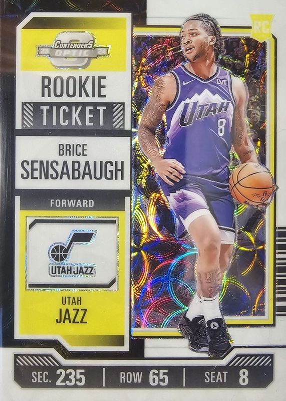 Brice Sensabaugh 2023 Contenders Optic #1 Rookie Ticket - International RAW