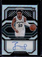 Tre Jones 2020 Prizm #RP-TJN Rookie Penmanship - Silver Price