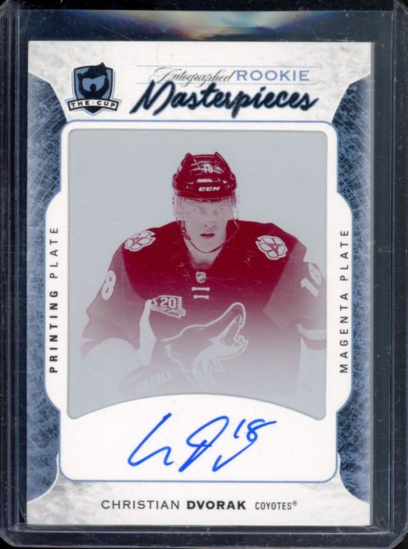 2016 Upper Deck The Cup #TRI-94 Autographed Rookie Masterpieces Magenta /1