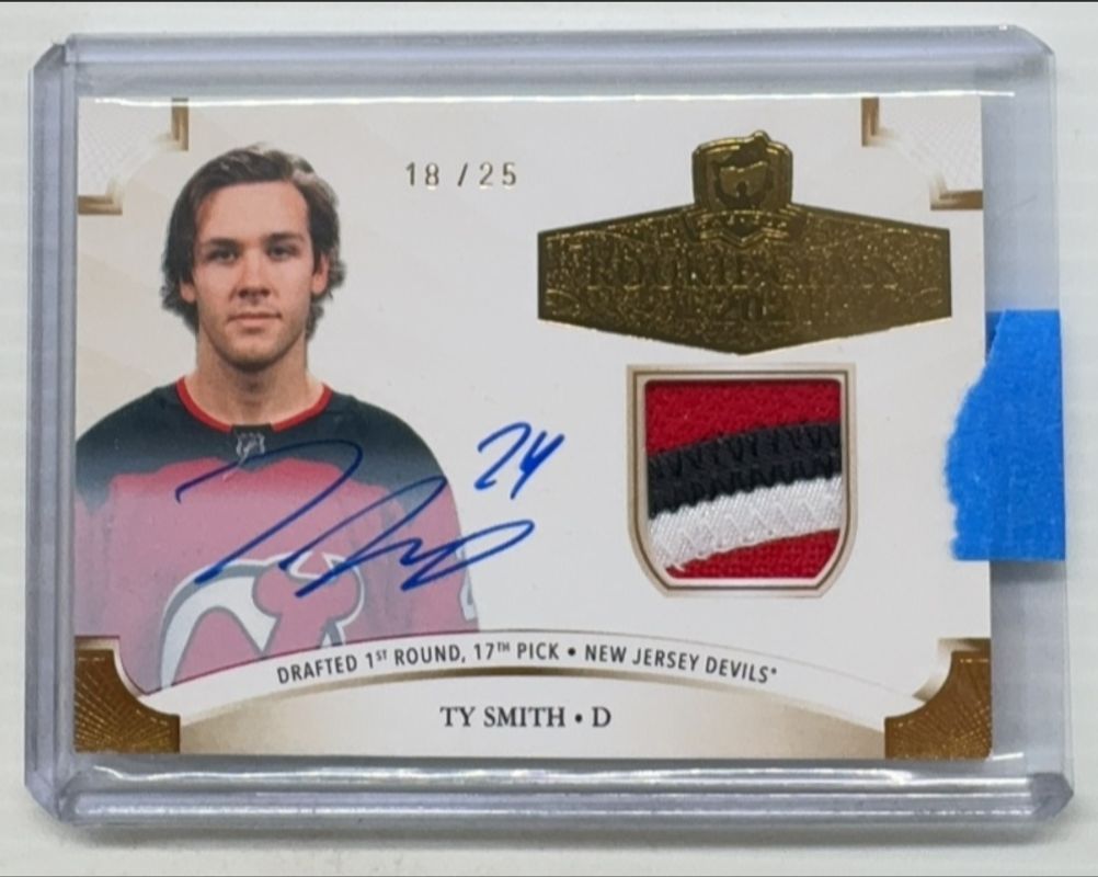 2020 Upper Deck The Cup #2021-SM Rookie Class of 2021 Gold Foil Auto Patch /25