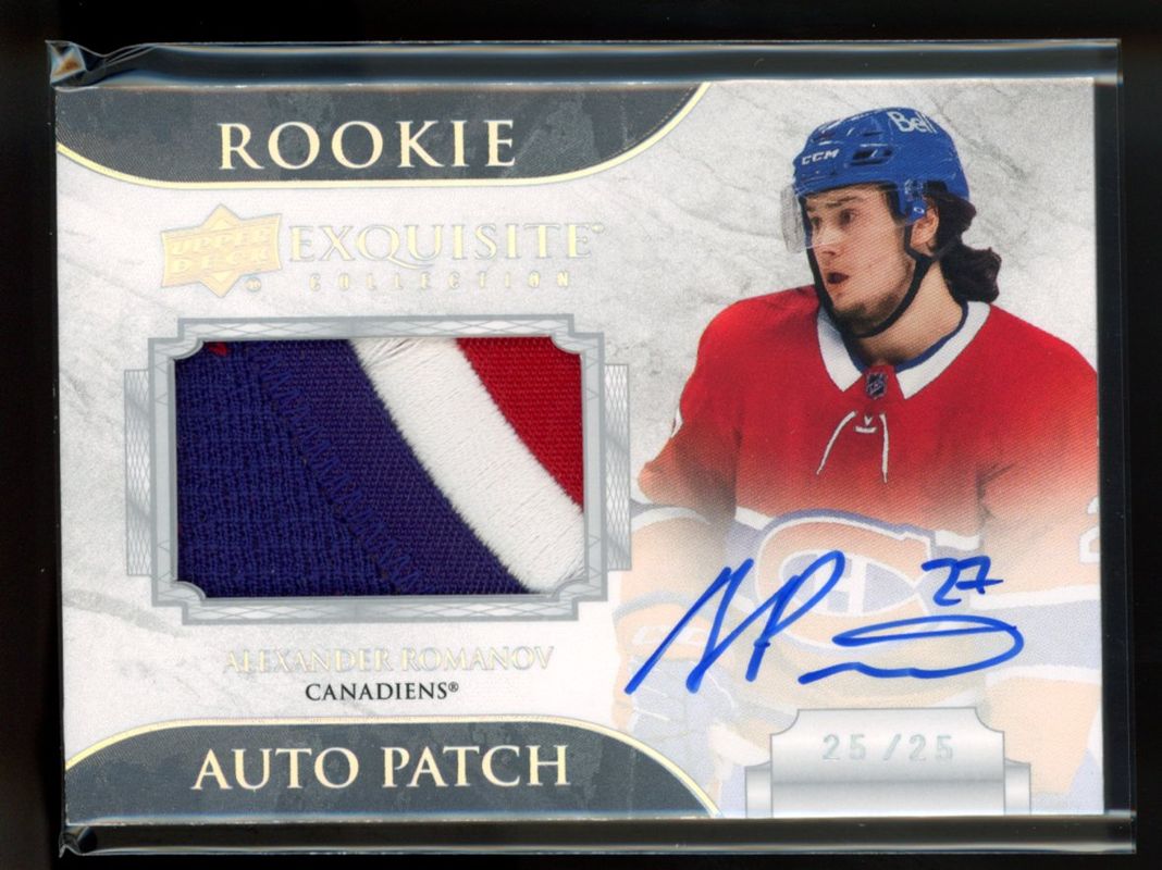 2020 Upper Deck The Cup #ECH-AR Exquisite Collection Rookie Auto Patch Horizontal /25