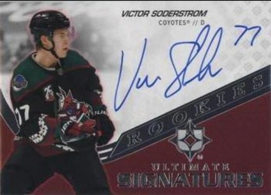 2021 Upper Deck Ultimate Collection #USR-VS 2020 Upper Deck Ultimate Collection Update: Ultimate Signatures Rookies