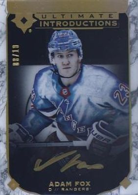 2021 Upper Deck Ultimate Collection #UI-55 2019 Upper Deck Ultimate Collection Update: Ultimate Introductions Onyx Black Autographs /10