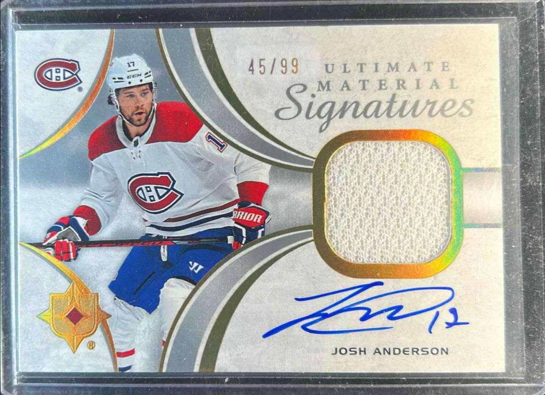 2021 Upper Deck Ultimate Collection #UMS-JA Ultimate Material Signatures /49