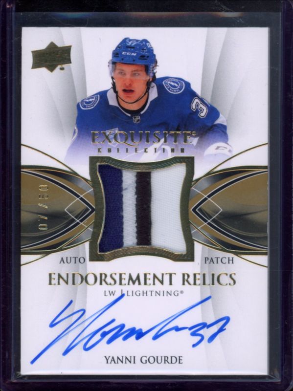 2020 Upper Deck The Cup #ER-YG Exquisite Collection Endorsements Relics /50