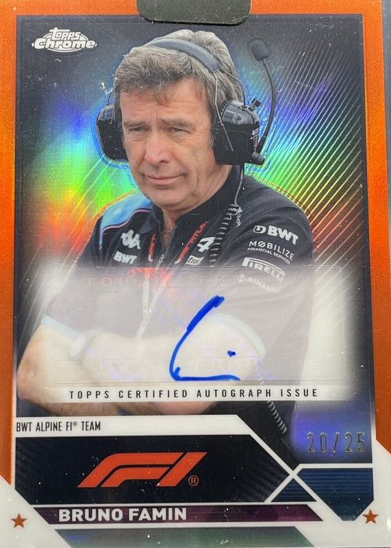 2023 Topps Chrome Formula 1 #CAC-BF Autographs - Orange Refractor /25