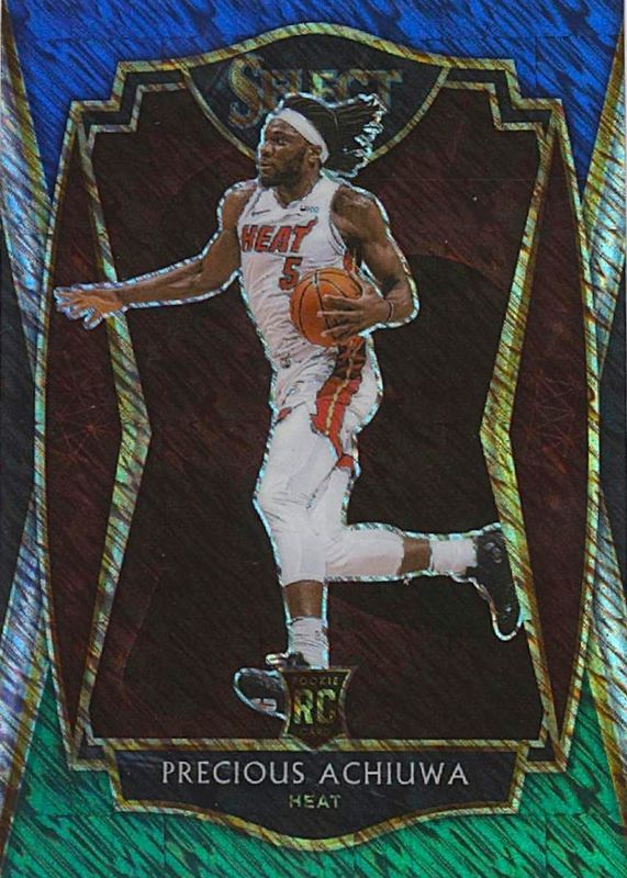 2020 Select #193 Premier Level Blue White Green Shimmer /25