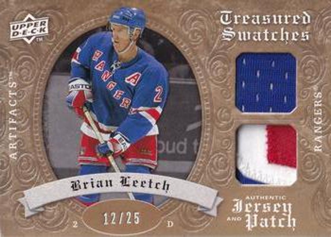 2008 Upper Deck Artifacts #TSD-BL Treasured Swatches Jersey Patch Combo - Gold /25