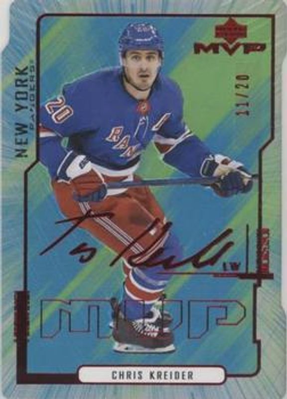 2020 Upper Deck MVP #81 Colors & Contours Green /20