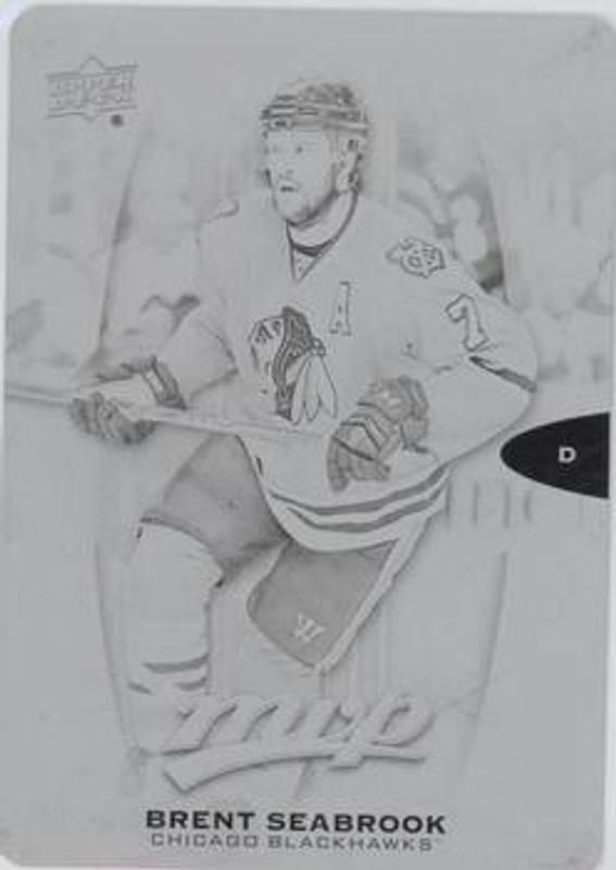 2016 Upper Deck MVP #64 Printing Plate Black /1