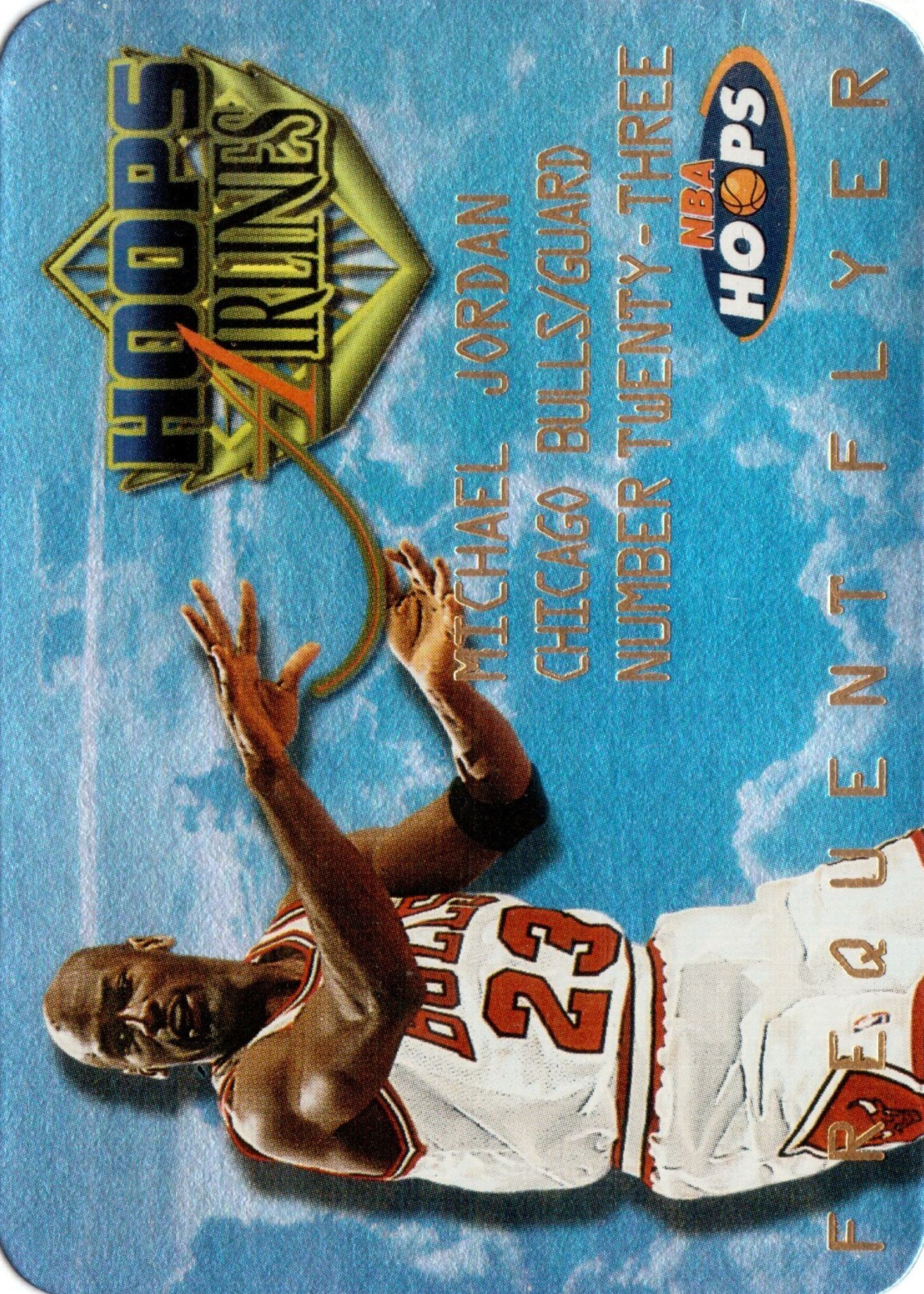 その他 JORDAN NBA Hoops Airlines Frequent Flyer Michael Jordan 1997 Hoops #4 Frequent Flyer Club Price Guide