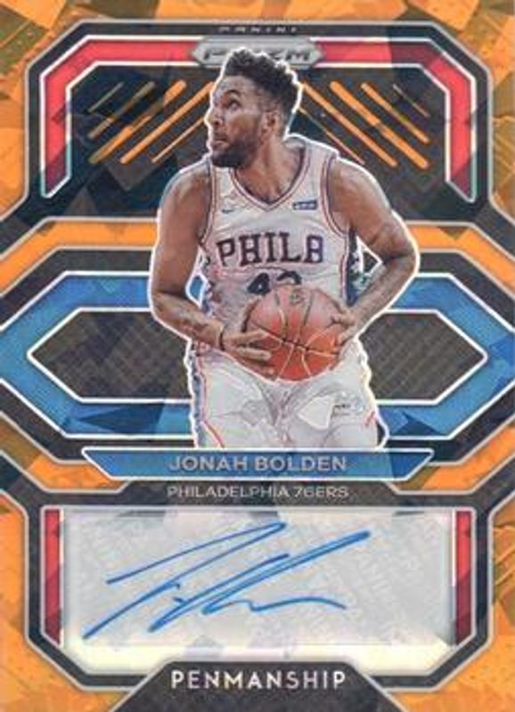 2020 Prizm #PE-JBO Penmanship - Orange Ice
