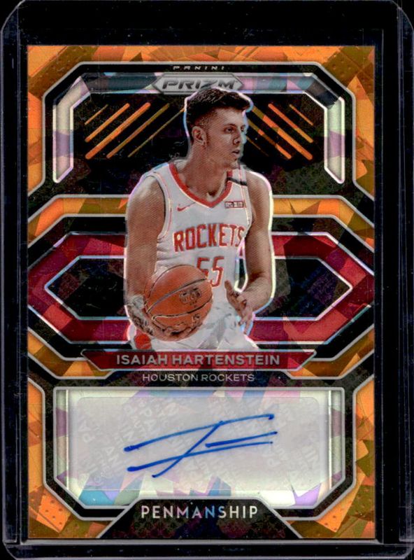 2020 Prizm #PE-ISA Penmanship - Orange Ice