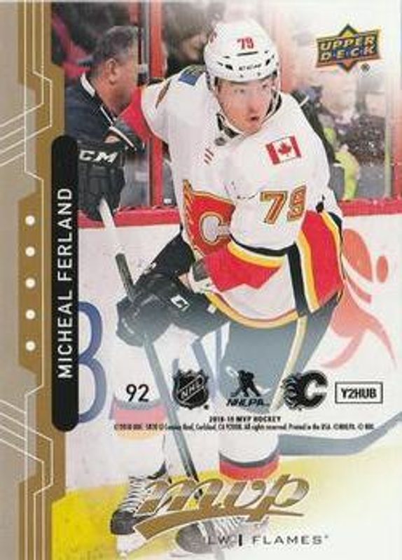 2018 Upper Deck MVP #92 Puzzle Back