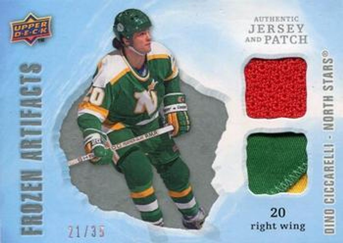 2008 Upper Deck Artifacts #FAD-DC Frozen Artifacts Jersey Patch Combo - Silver /35