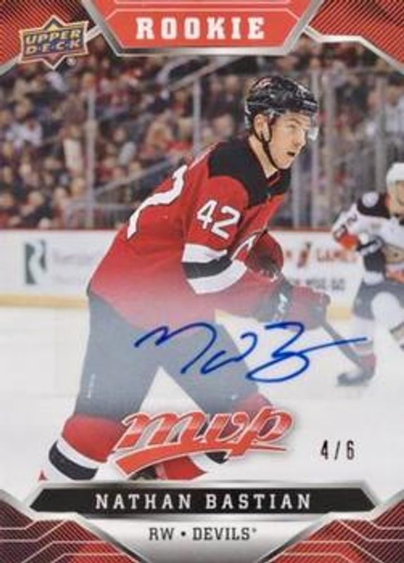 2019 Upper Deck MVP #238 Autographs Leaderboard Achievements Red /1
