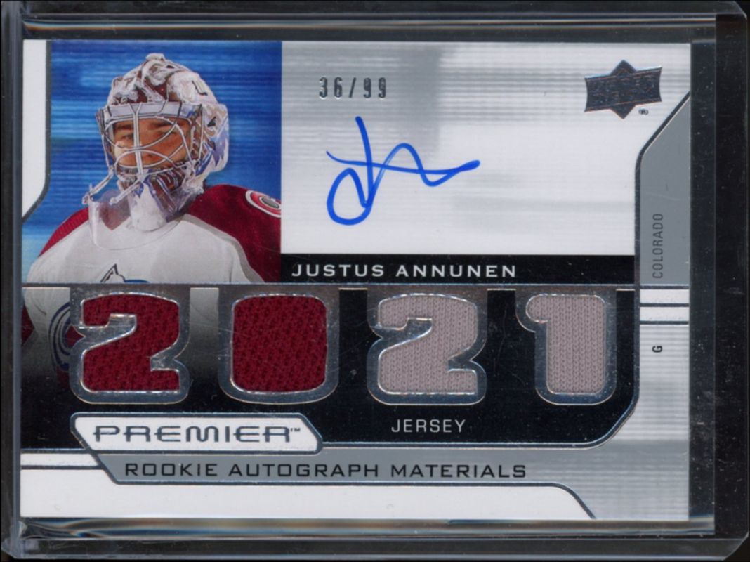 2021 Upper Deck Premier #PRA-AN 2021 Premier Rookie - Auto Jersey /99