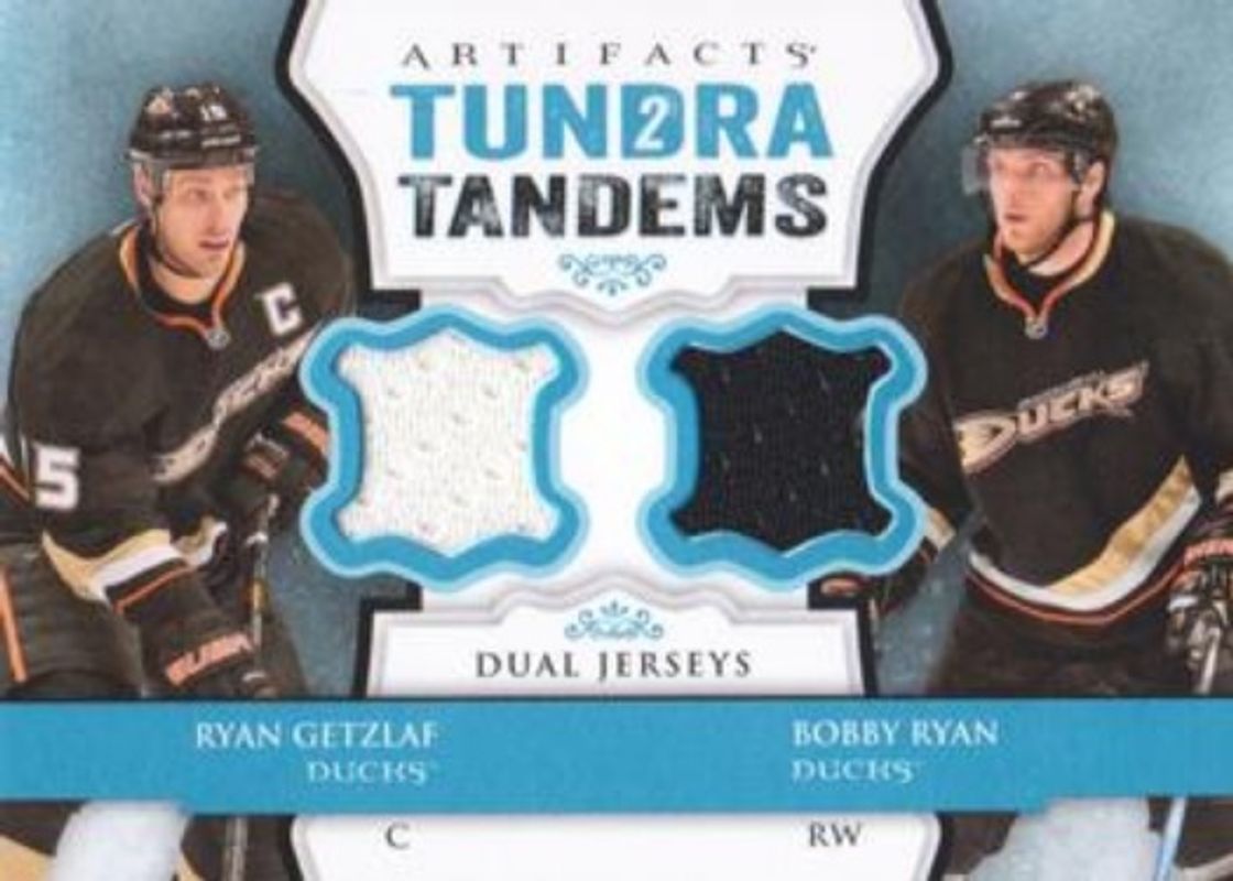 2013 Upper Deck Artifacts #TT-RB Tundra Tandems Blue Dual Jersey