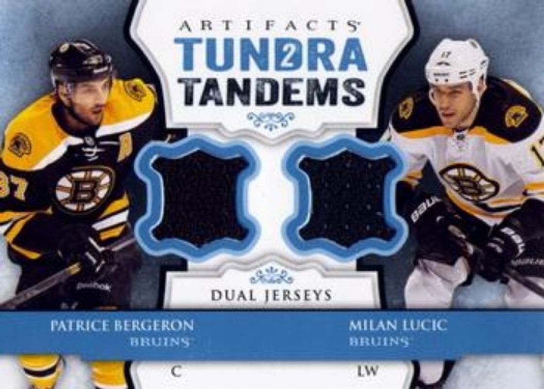 2013 Upper Deck Artifacts #TT-BL Tundra Tandems Blue Dual Jersey