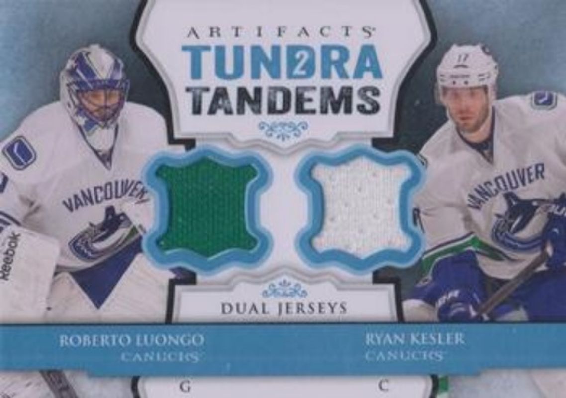 2013 Upper Deck Artifacts #TT-LK Tundra Tandems Blue Dual Jersey