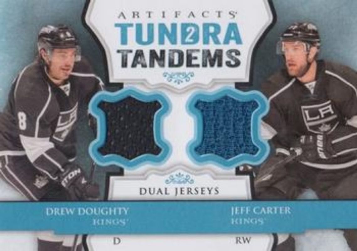 2013 Upper Deck Artifacts #TT-JD Tundra Tandems Blue Dual Jersey