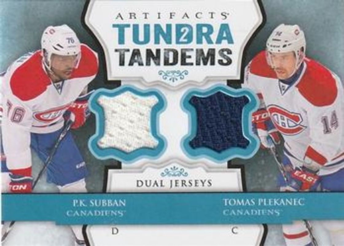 2013 Upper Deck Artifacts #TT-PS Tundra Tandems Blue Dual Jersey