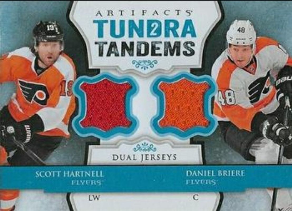 2013 Upper Deck Artifacts #TT-HB Tundra Tandems Blue Dual Jersey