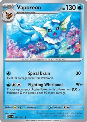 シャワーズ THE BEST OF XY 016/171 PSA 9 Vaporeon 016/171 The Best Of XY Japanese Pokémon 2017