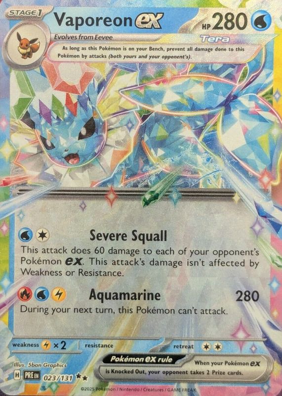 2025 Scarlet & Violet: Prismatic Evolutions #023/131 Double Rare