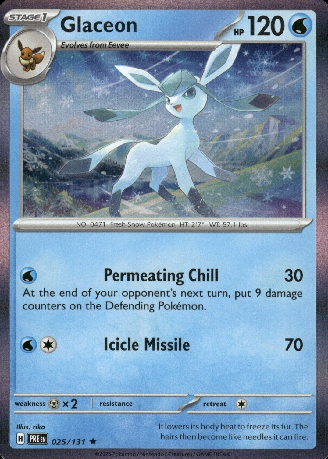 glaceon pokemon card Glaceon 08 08/14 - Gem Pack Vol.2 Pokemon Card main image 1