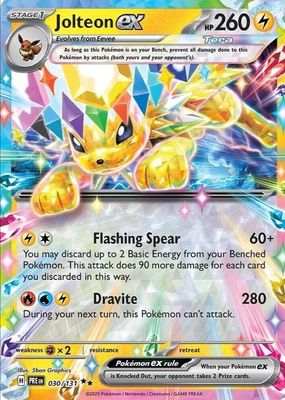 2025 Scarlet & Violet: Prismatic Evolutions #030/131 Double Rare