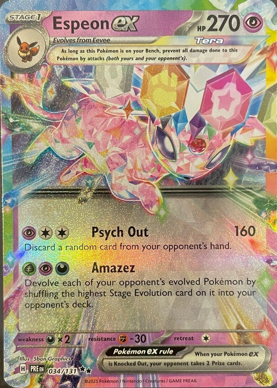 pokemon cards espeon Custom, Holographic, Glossy, Pocket TCG Handcrafted Pokmon - A3b Eevee Grove Stage 1 Espeon HP 110