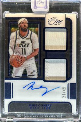 2021 One and One #DJ-MCL Dual Jersey Autographs - Blue /49