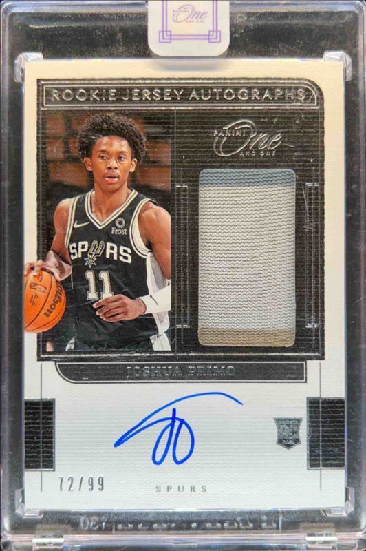 2021 One and One #RJ-JPM Rookie Jersey Autographs /99