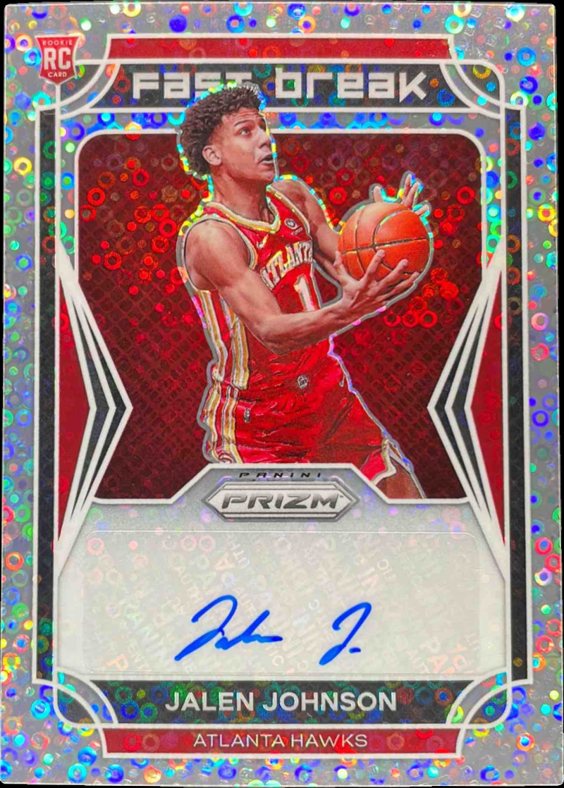 【PSA10 】ジェイレン・ジョンソン　RC PRIZM 直筆サイン　ルーキー Jalen Johnson 2021 Prizm #FBR-JJO Fast Break Rookie Autographs