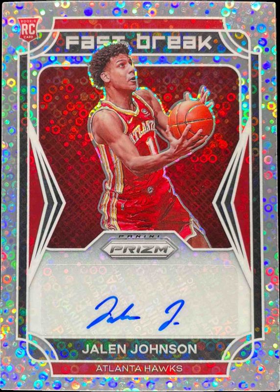 Jalen Johnson 2021 Prizm #FBR-JJO Fast Break Rookie Autographs