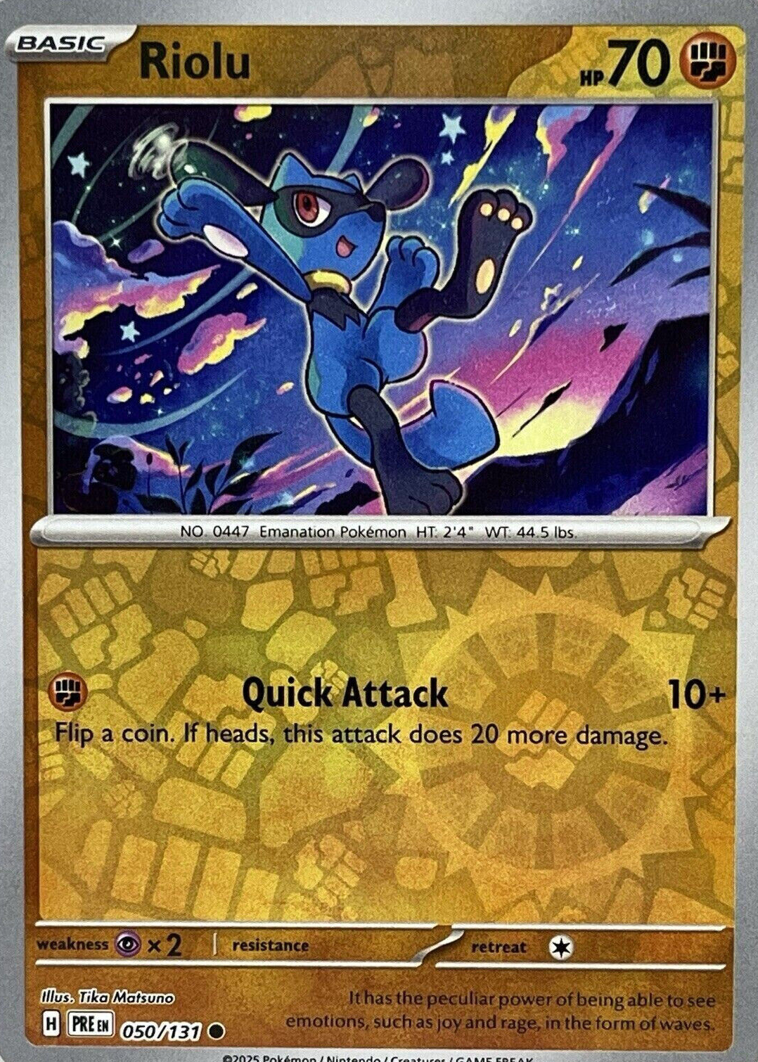 pokemon card riolu Riolu 2023 Pokémon Illustration Rare #215 PSA 9 – CARDIACS Sports &  Memorabilia main image 1