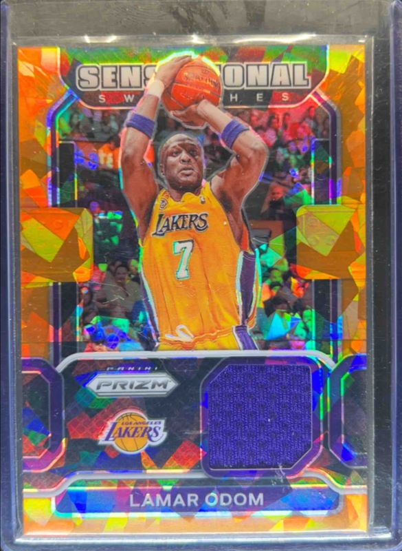 2021 Prizm #SW-LOD Sensational Swatches - Orange Ice