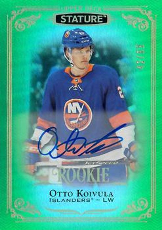 2019 Upper Deck Stature #103 Autographs Green /85