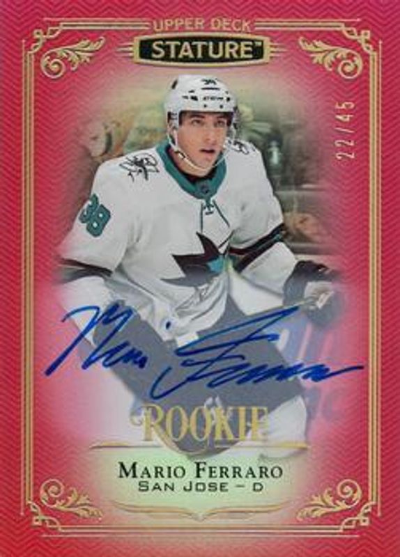 2019 Upper Deck Stature #145 Autographs Red /45