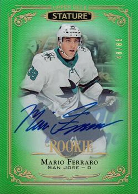 2019 Upper Deck Stature #145 Autographs Green /85