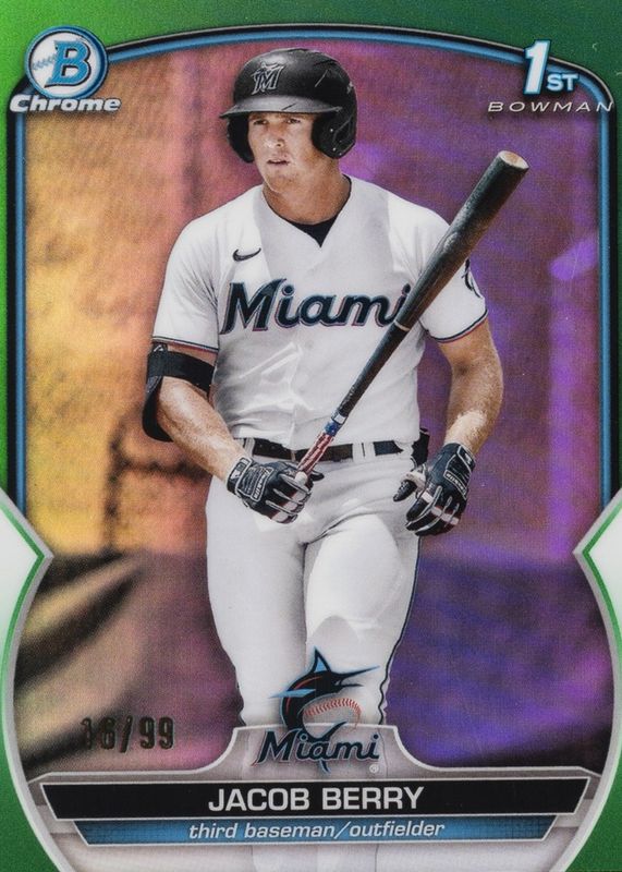 2023 Bowman #BCP-108 Chrome Prospects - Green Refractor /99 (1st)