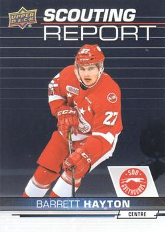 2018 Upper Deck CHL #SR-20 Scouting Report