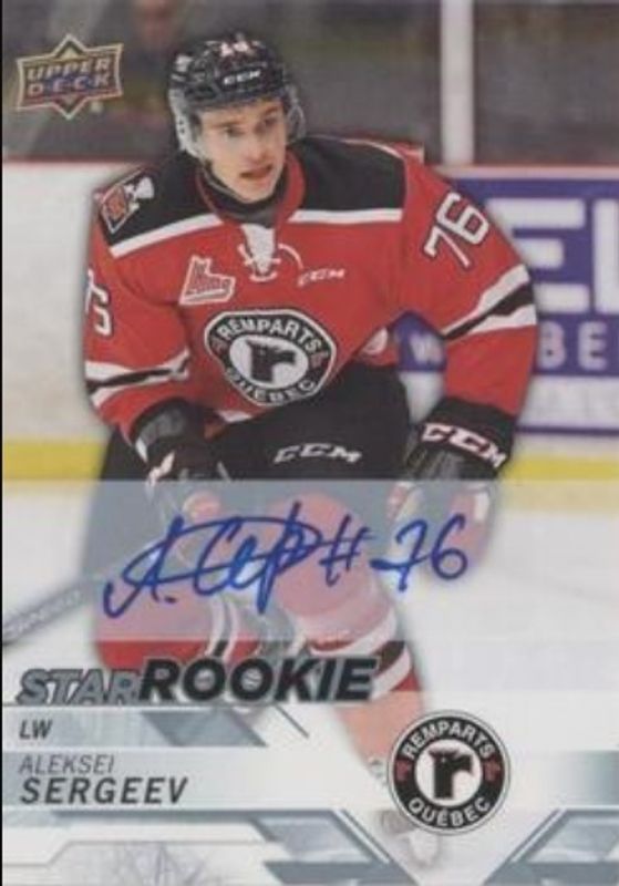 2018 Upper Deck CHL #323 Autographs