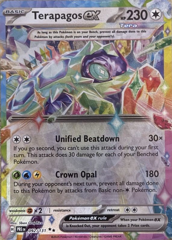 pokemon terapagos card ex - 170/142 adding a touch of elegance to your decks Pokemon Terapagos Ex 165